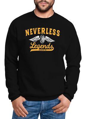 Sweatshirt Herren Biker Legends Reifen Flügel Wheel Wings Neverless 