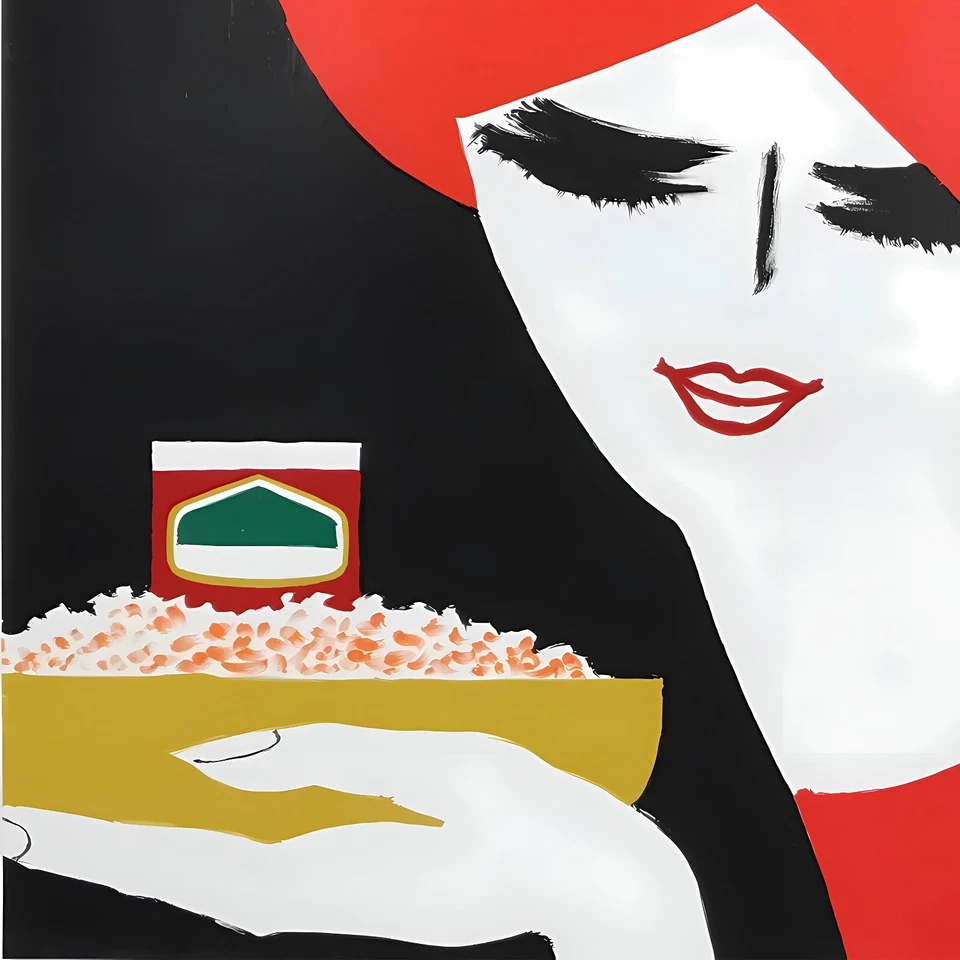 Póster de arte de pared vintage Crosse & Blackwell Sauce Tomate - Bernard Villemot 1981 Foto 3 de 4