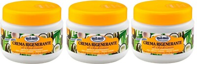 milmil Crema Rigenerante all´Olio di Cocco / Kokosöl 3 x 500 ml Haarmaske