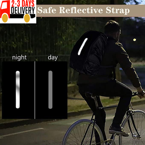 2 Pack Waterproof Rain Cover for Backpack, Backpack Rain Cover with Reflective S - Picture 3 of 16