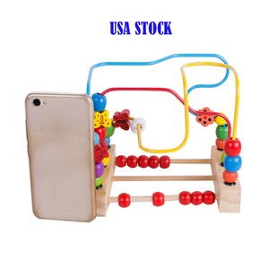 Details About First Bead Maze Roller Coaster Wooden Educational Circle Toy For Toddlers New