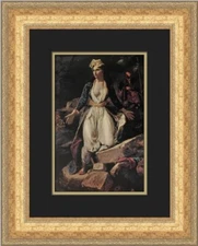 Eugene Delacroix Greece Expiring on the Ruins of Missolongh Custom Framed Print