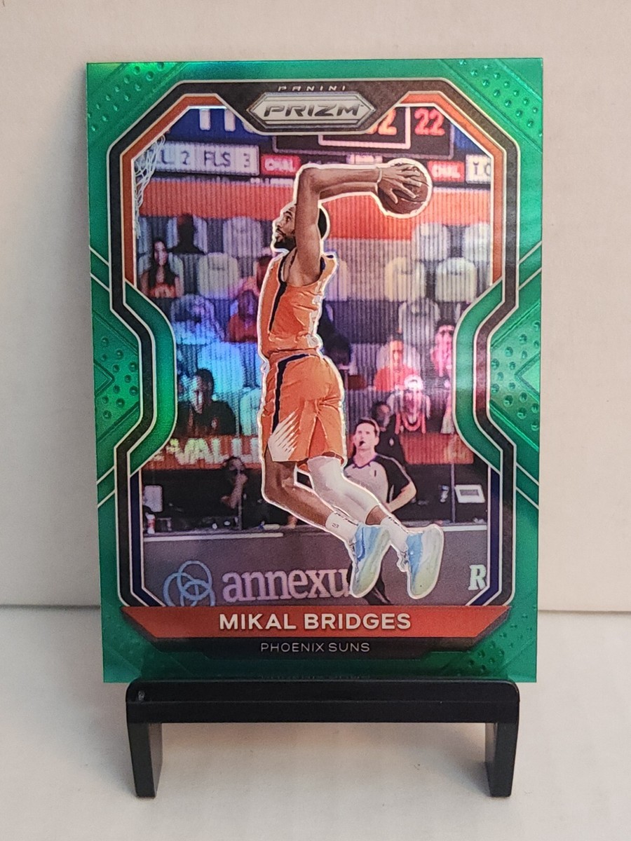 2020-21 Panini Prizm Mikal Bridges Green Phoenix Suns NBA Basketball #204  Card