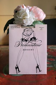BNIB Agent Provocateur Champagne Red Seam & Heel Hold Ups Stockings Size 3
