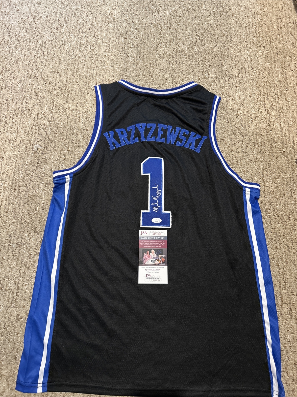 Coach K Autographed Signed Duke Blue Devils - MIKE KRZYZEWSKI JERSEY JSA COA HOF COACH 