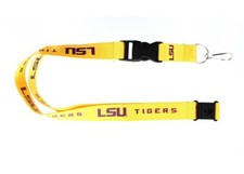 NCAA Louisiana State University LSU Tigers 24" BREAKAWAY LANYARDS keychain new