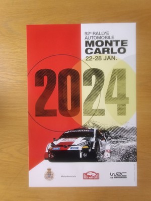 Offizielles Plakat der 92. Rallye Monaco 2024