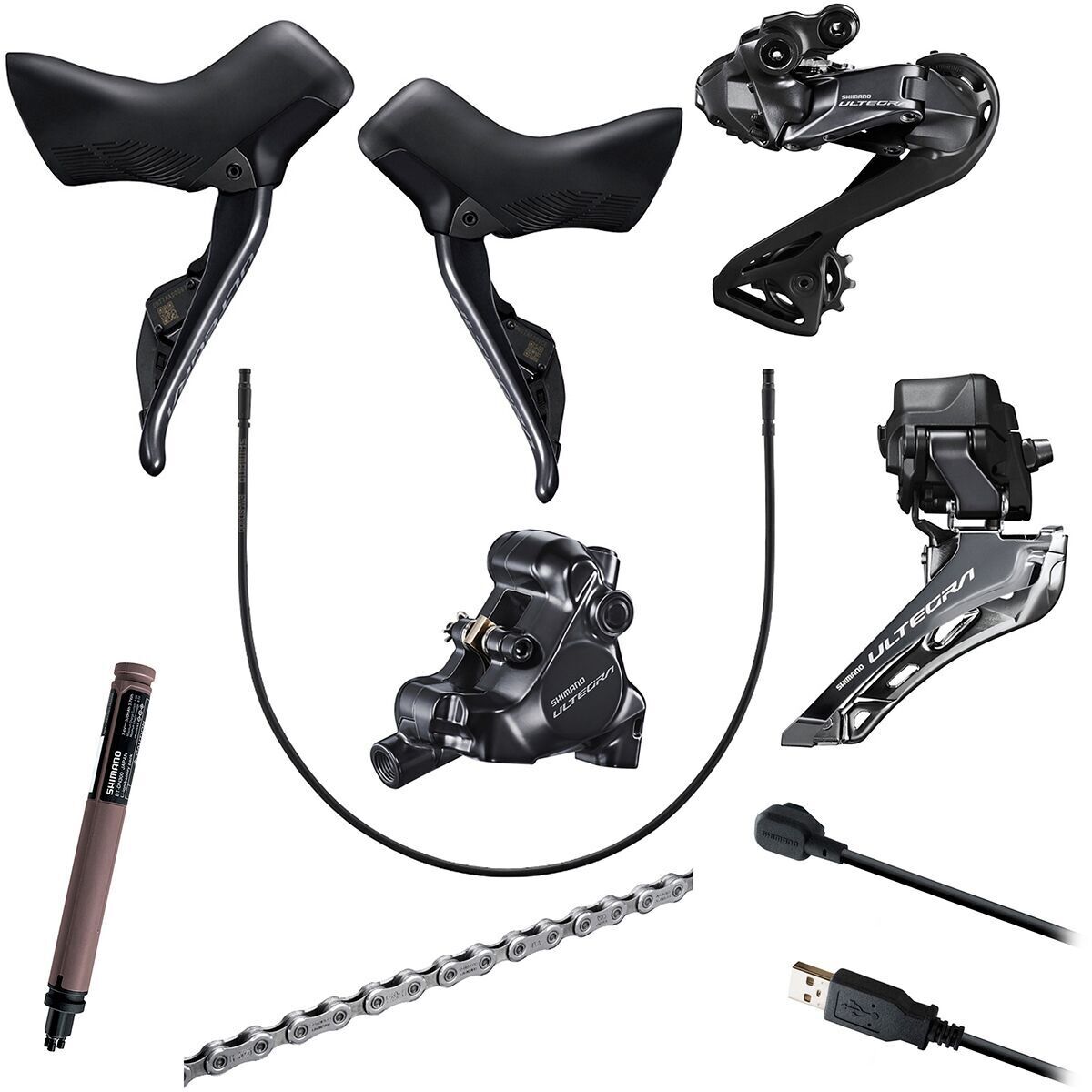 New Shimano Ultegra Di2 R8170 R8100 12-SPEED Full Electric Disc Brake ...