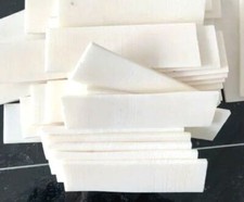 10 hojas de hueso de pierna de búfalo rebanada plana en blanco 100x30x3 mm materiales de mango de cuchillo