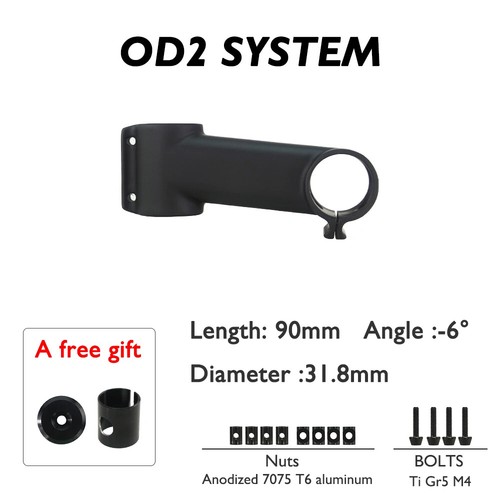 Full Carbon Fiber Stem Fork Clamp Diameter 28.6/31.8mm -6/17 Degree 80-120mm - Picture 15 of 47