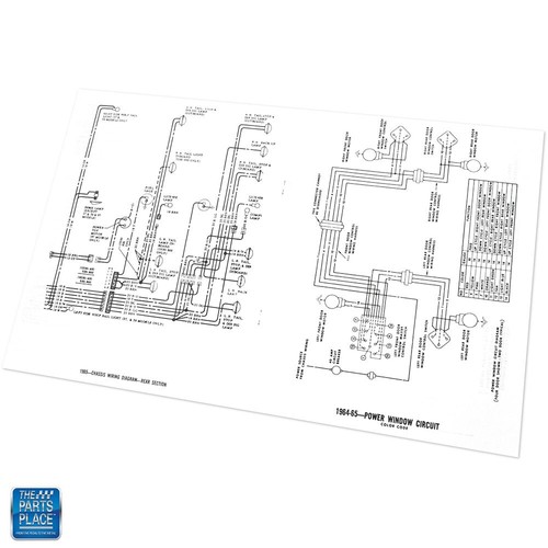1965 Chevrolet Impala Bel Air Wiring Diagram Manual Brochure Each - Picture 2 of 3