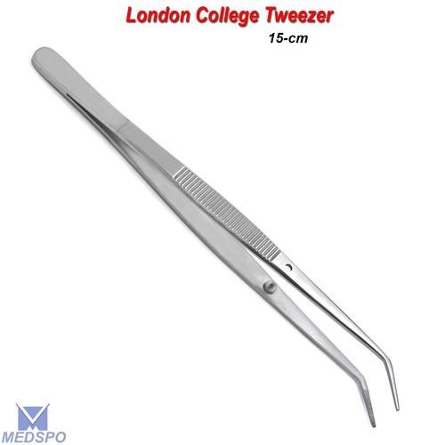 2er Set Dental Baumwolle Verband Zange Daumen Gewebe Pinzette Chirurgische Instrumente - Bild 5 von 5
