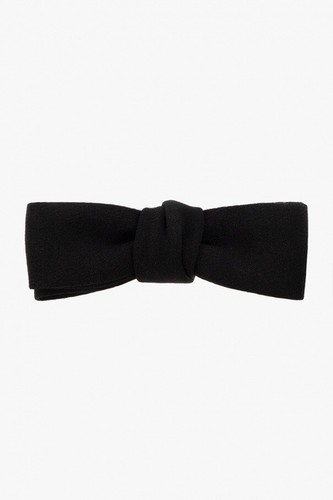 NWT GUCCI SILK BOW TIE BLACK 722316 - Picture 3 of 11