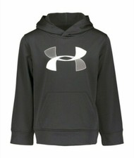 Under Armour Little Boys Long Sleeve Black Hoodie - Size 4 - NWT - MSRP 40.00