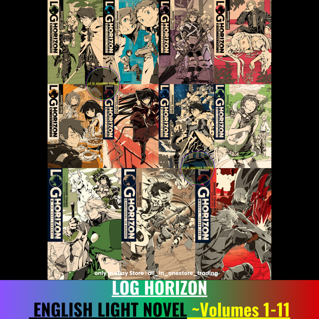 Log Horizon Volume 1-11 English Version Light Novel Express Shipping
