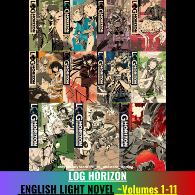 Log Horizon Volume 1-11 English Version Light Novel Express Shipping | eBay