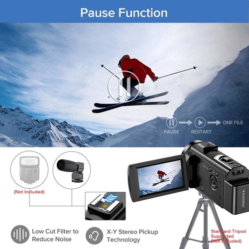 Camara De Video Para Grabar Contenido Youtuber 1080P Con Microfono Profesional - Picture 5 of 7