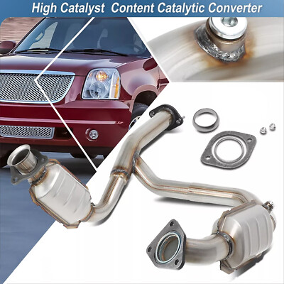 #ad Catalytic Converter Exhaust Y Pipe For 2007 2009 Chevy Silverado Suburban Yukon $123.13