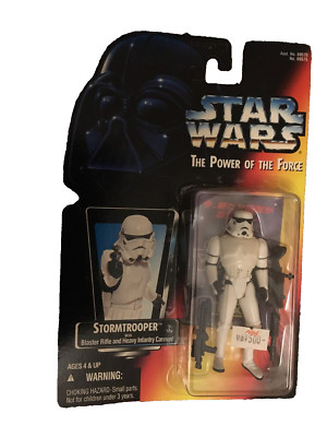 STORMTROOPER Blaster Kanone 3,75'' STAR WARS SEALED KENNER POWER FORCE RED CARD