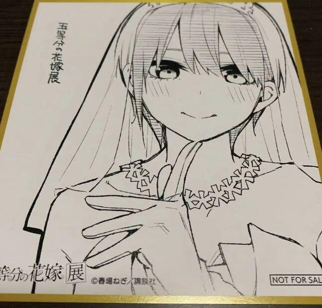 The Quintessential Quintuplets shikishi 5 full set 5 gotobun no hanayome  anime