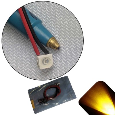10 X 12V Orange Amber Flashing LEDs - 5mm Pre-Wired Strobe Lights With
