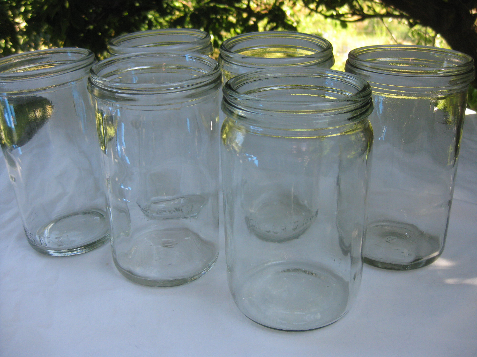 31 Clear GLASS Fowlers Vacola Vintage LARGE Preserving Jars set 6 VERY