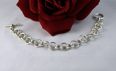 Sterling Silver 24g Toggle Style  Bracelet CAT RESCUE