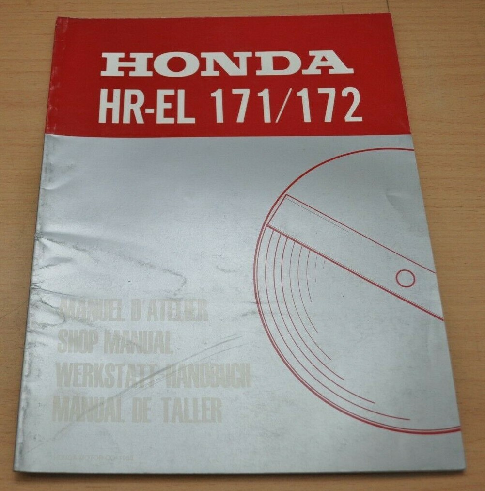 HONDA HREL 171 172 Rasenmäher Mäher Rasen Montage Motor 1985
