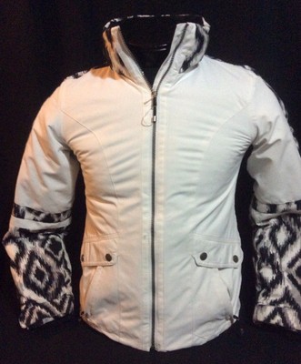 obermeyer white ski jacket