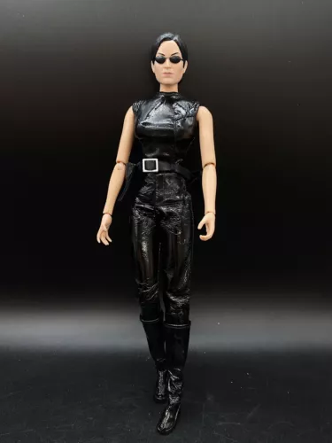 The Matrix Trinity 12" Doll Figure Black Outfit