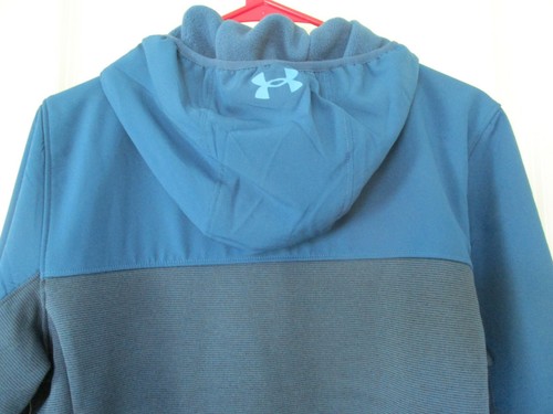 BNWT Under Armour Big Boys full zip fleece Hoodie, Graphite Blue, Size YLG, $80 - Picture 10 of 10