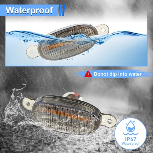 3Pcs For Ford F-150 Raptor Front Grille 3000K Amber Full LED Lamp Running Light - Picture 4 of 7