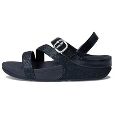 FITFLOP Women's Skinny Ii Glitterdust Midnight Navy Z-Strap Sandals JL8-399 