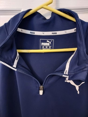 Blue Puma Sweatshirt Long Sleeve 2XLarge - Picture 4 of 10