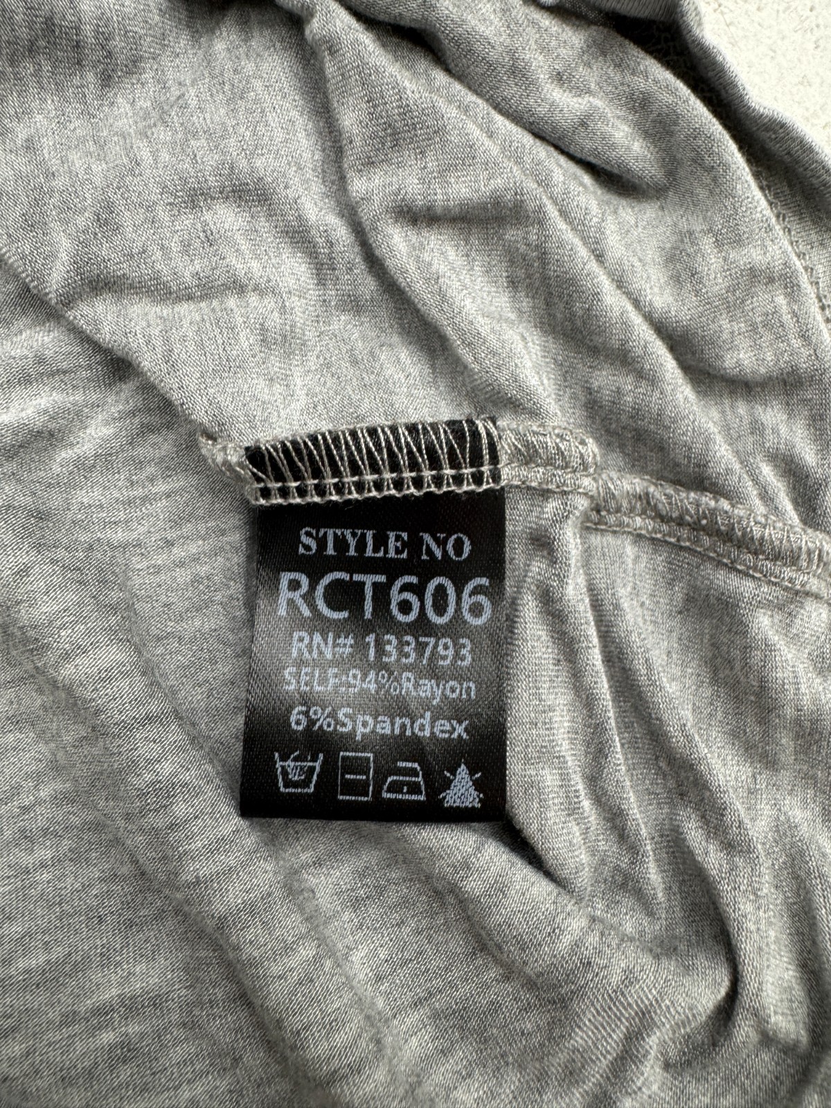 Pol Solid Gray Basic Casual Short Sleeve T Shirt … - image 4