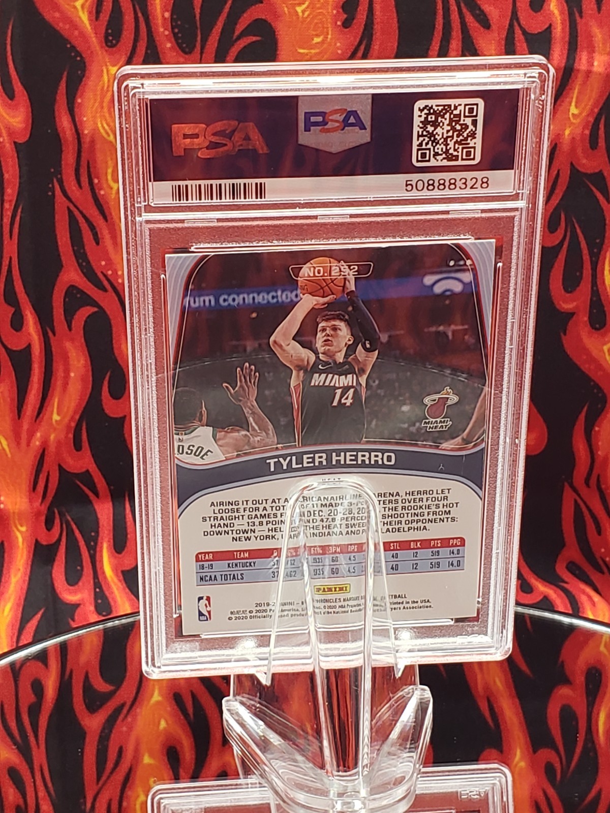 Tyler Herro 2019 Panini Marquee Chronicles 252 Rookie Basketball Card [PSA 10GM] view 21