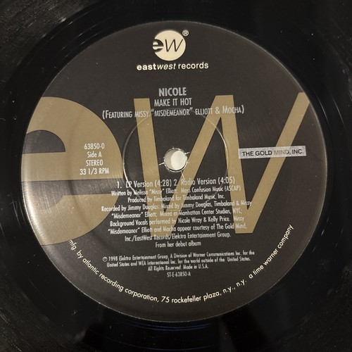 Nicole - Make It Hot Feat. Missy Misdemeanor Elliott 12", (Vinyl Single) VG+/VG+ - 第 4/6 張圖片