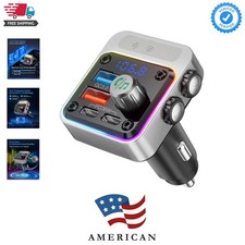 54W Bluetooth 5.3 Car Adapter with 4 Charging Ports PD 36W  QC3.0 18W , Wir...