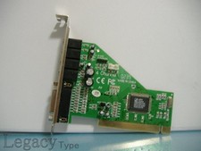 Cmedia 4 Channel Sound Card CMI8738 PCI-SX PC Audio Card Untested