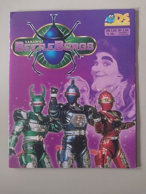 Saban Beetle Borgs Sticker Album 1997 Vintage Power Rangers DS Sticker Wie Neu
