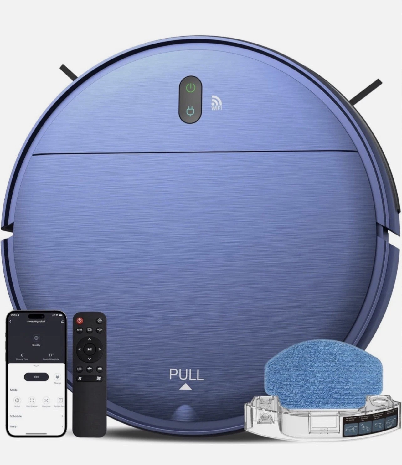ZCWA Robot Vacuum and Mop Combo, 2 in 1 Robotic Vacuum Cleaner App/alexa/voice C