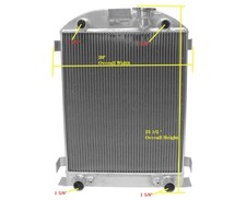 Zr7 Compatible With 1933-34 Ford Flathead Flat Head Engine Height 25.5 Radiator