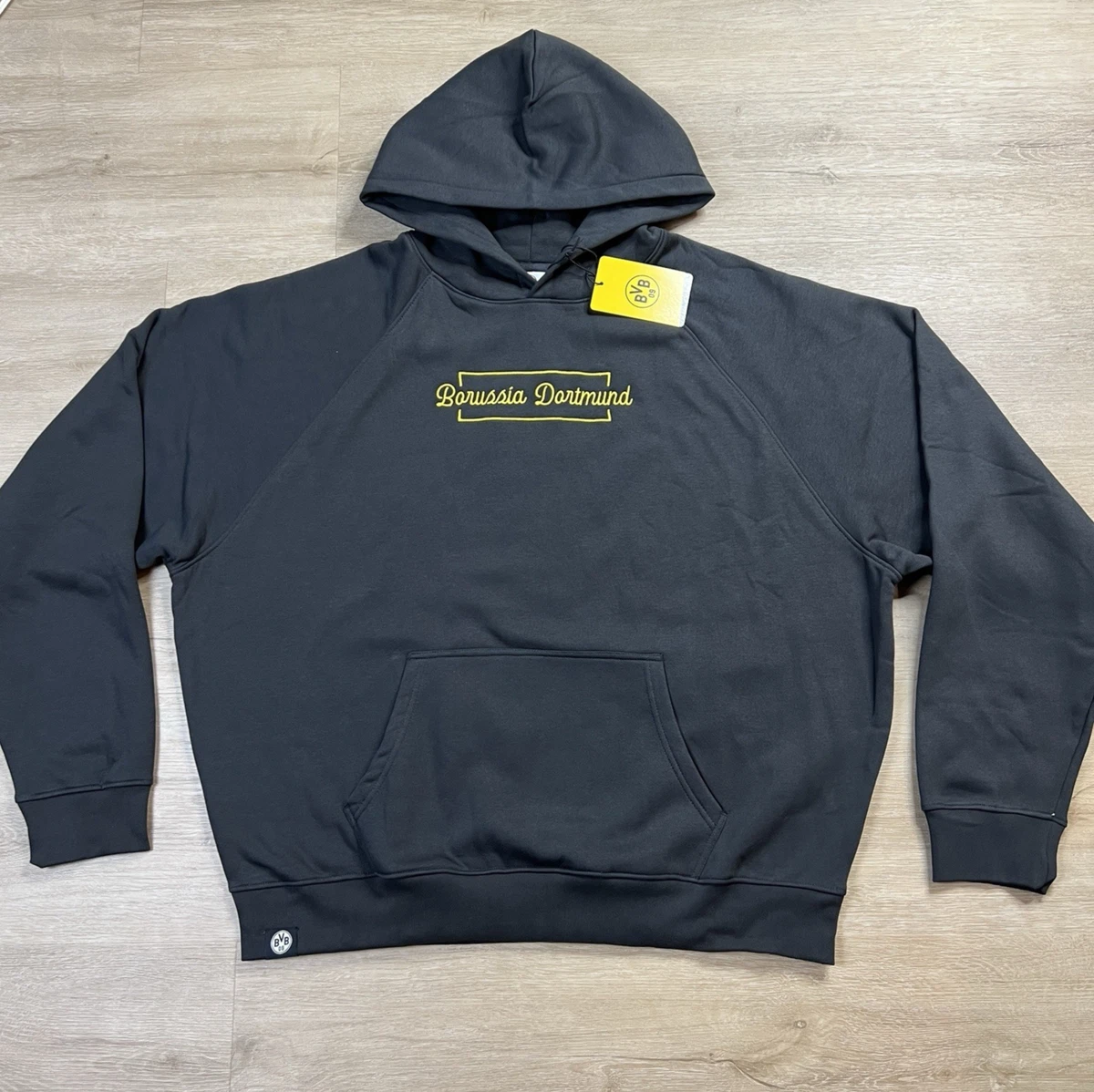 Borussia Dortmund Heren BVB Nostalgie Hoodie Antraciet