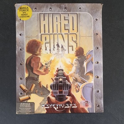 Hired Guns (Psygnosis 1993) Commodore Amiga (5 Disks, Manuals, Box) 100% OK