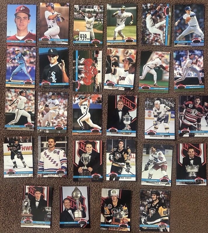 1991 stadium Club Members Only Baseball Hockey Lot 28 Diff. Nolan Ryan Etc