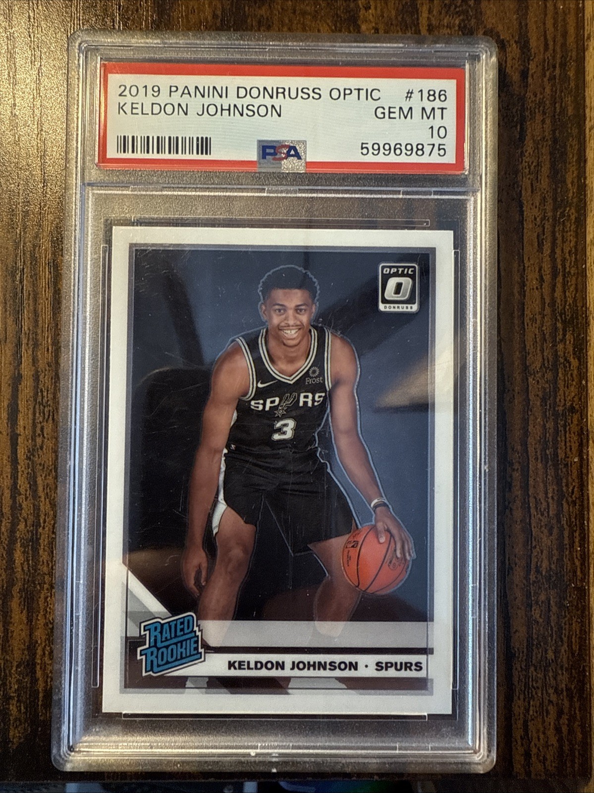 2019-20 Panini Donruss Optic - Rated Rookie Keldon Johnson #186 (RC)
