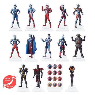 Selten Ultraman Z & Null Ichiban Kuji 2024 Acryl Ständer Set Mit 14 Aus Japan