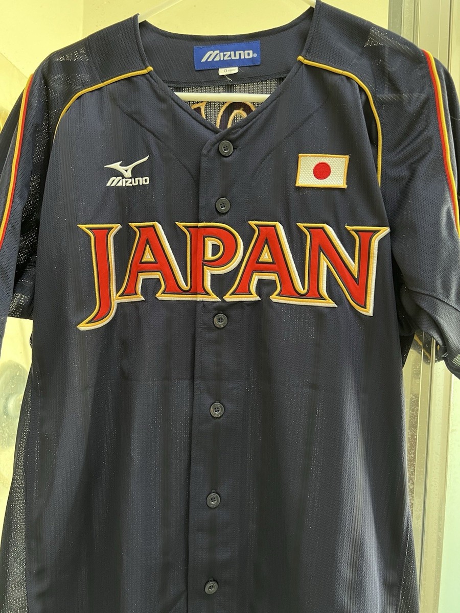 NEW MIZUNO Japan WBC WORLD BASEBALL Classic Jersey Navy Red