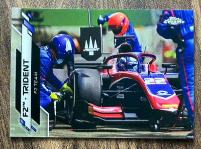 Trident Racing #108 - 2020 Topps Chrome Formula 1 F1 F2 Pit Stop Card - CLEAN NM