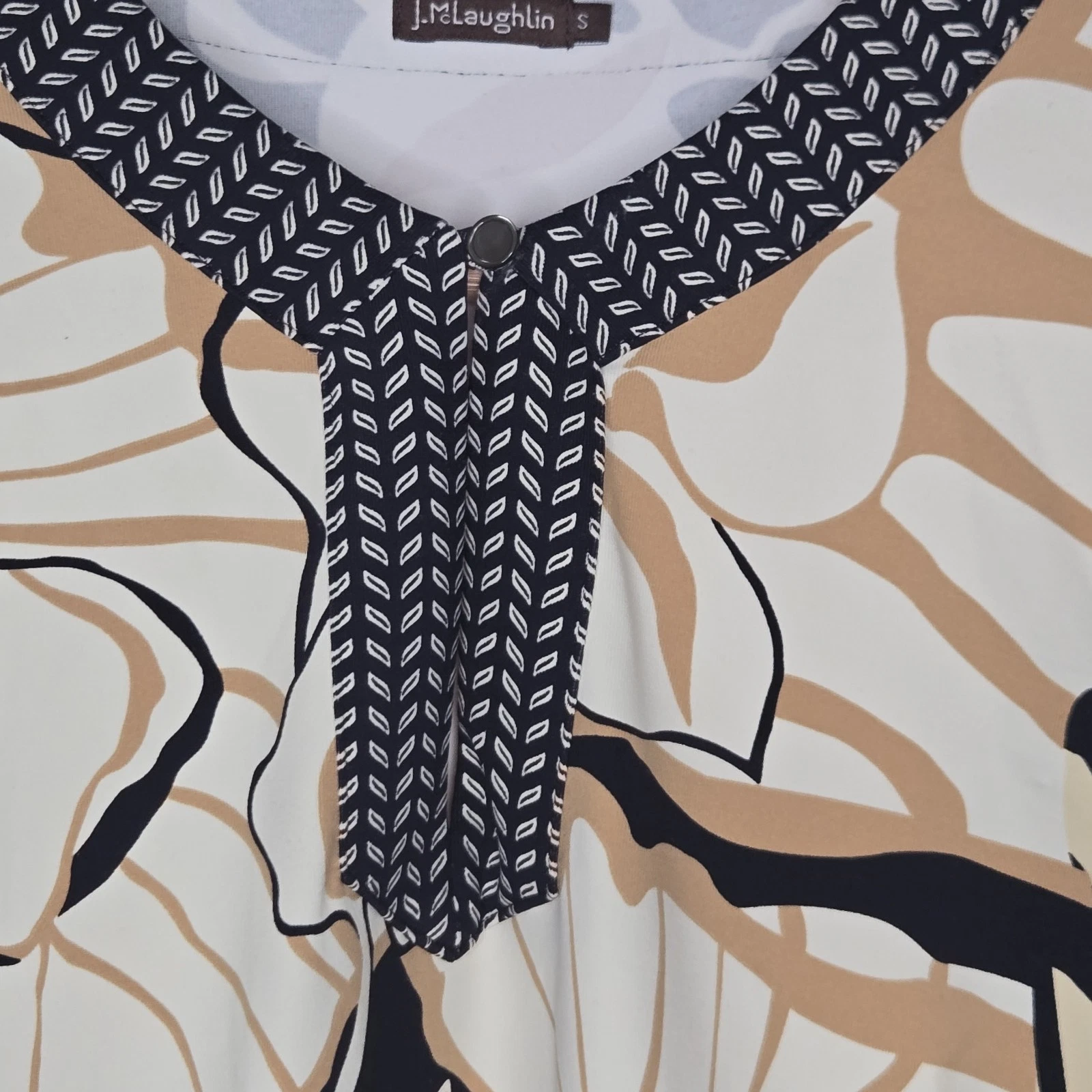 VETEMENTS Abito resort J McLaughlin preppy stampa floreale astratta Catalina tessuto piccolo